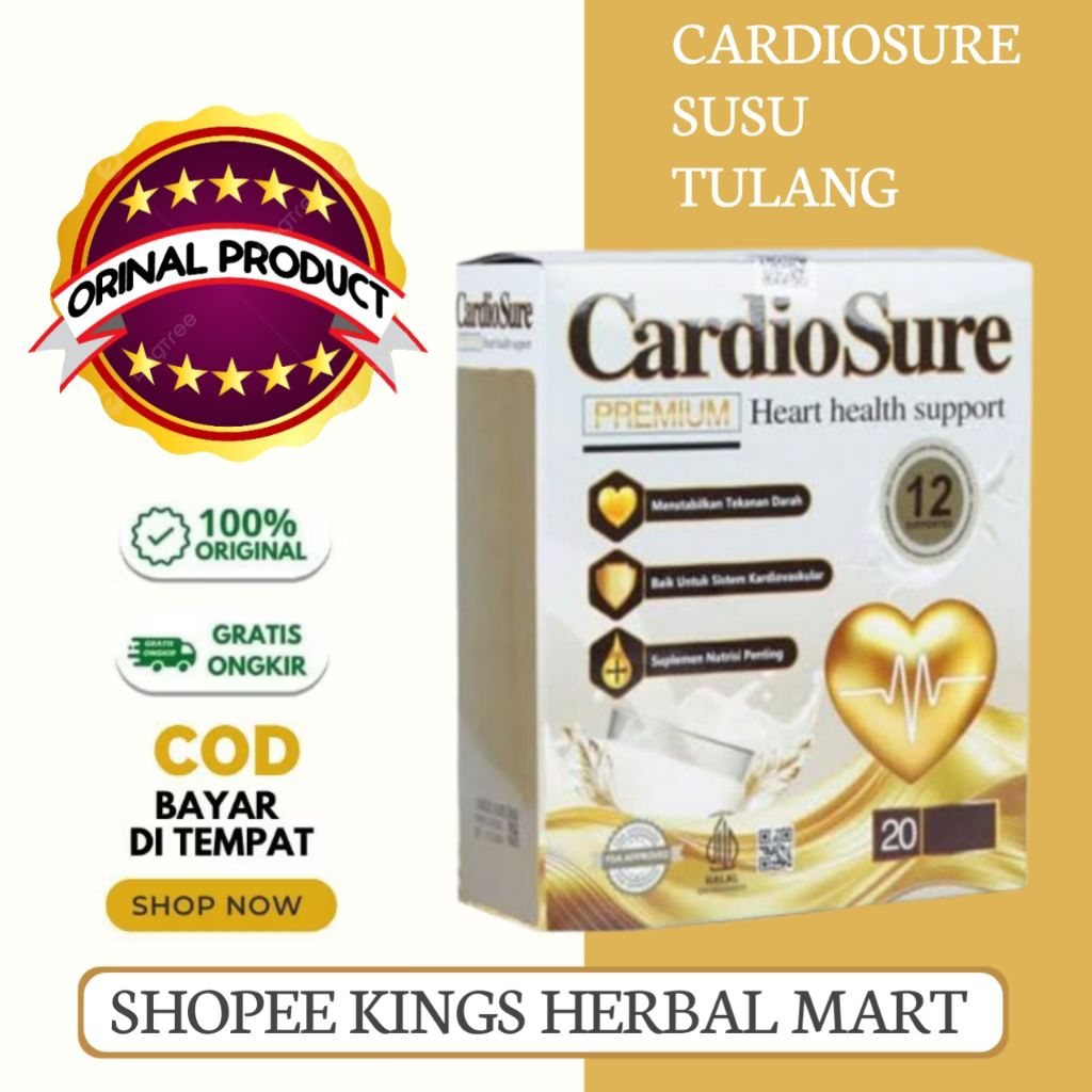 

CARDIOSURE MILK SUSU OBAT HIPERTENSI JANTUNG KORONER STRUK KOLESTROL ASAM URAT