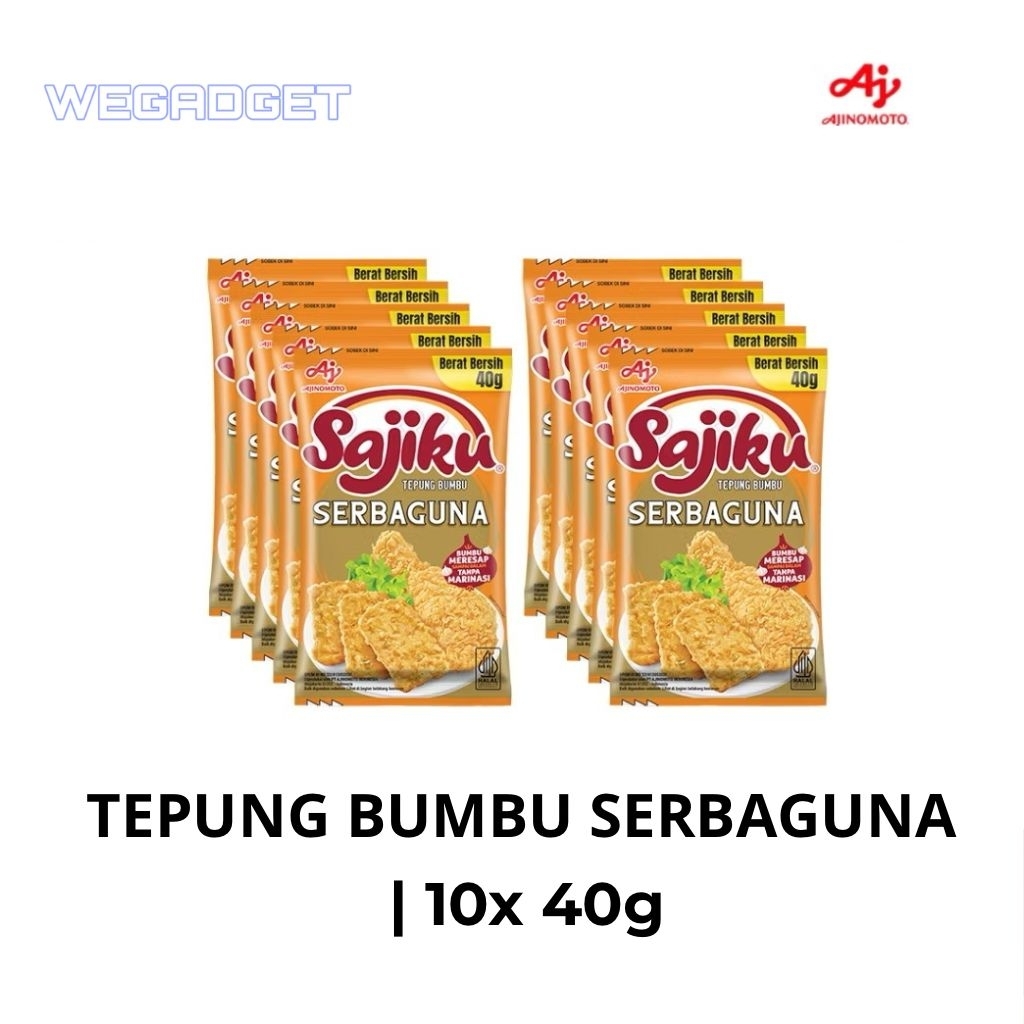 

Sajiku Tepung Bumbu Serbaguna 40g | 10 pcs