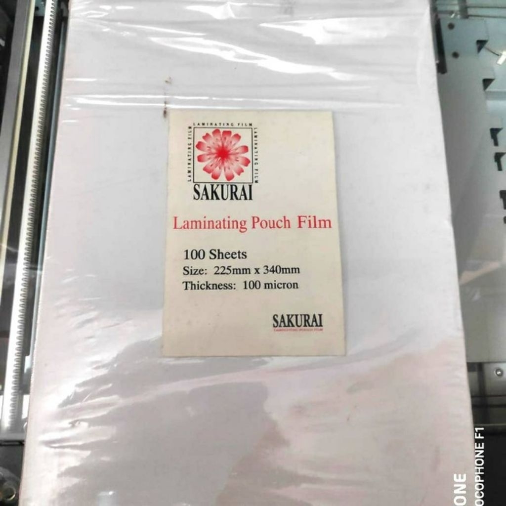 

Plastik Laminating F4 100 Micron Sakurai 1 Pak