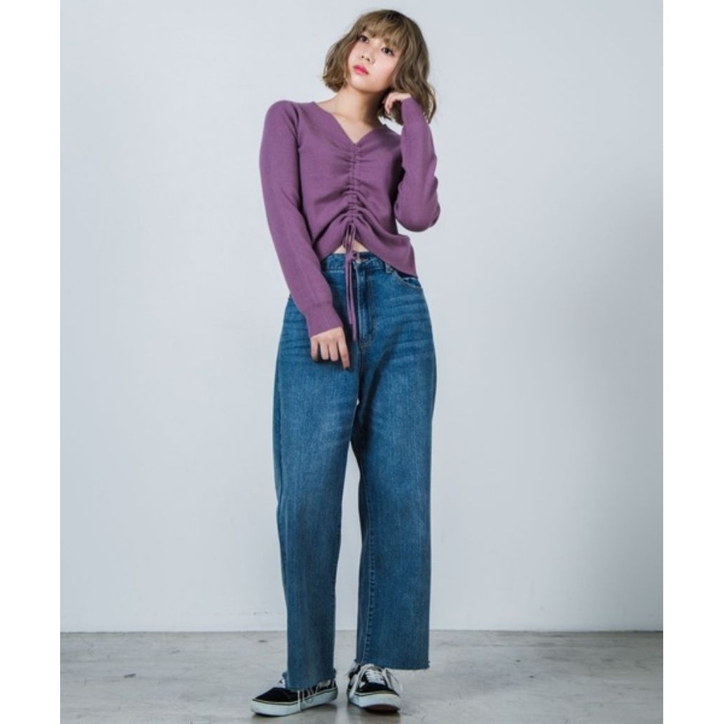 Blouse Serut depan Lilac brand WEGO