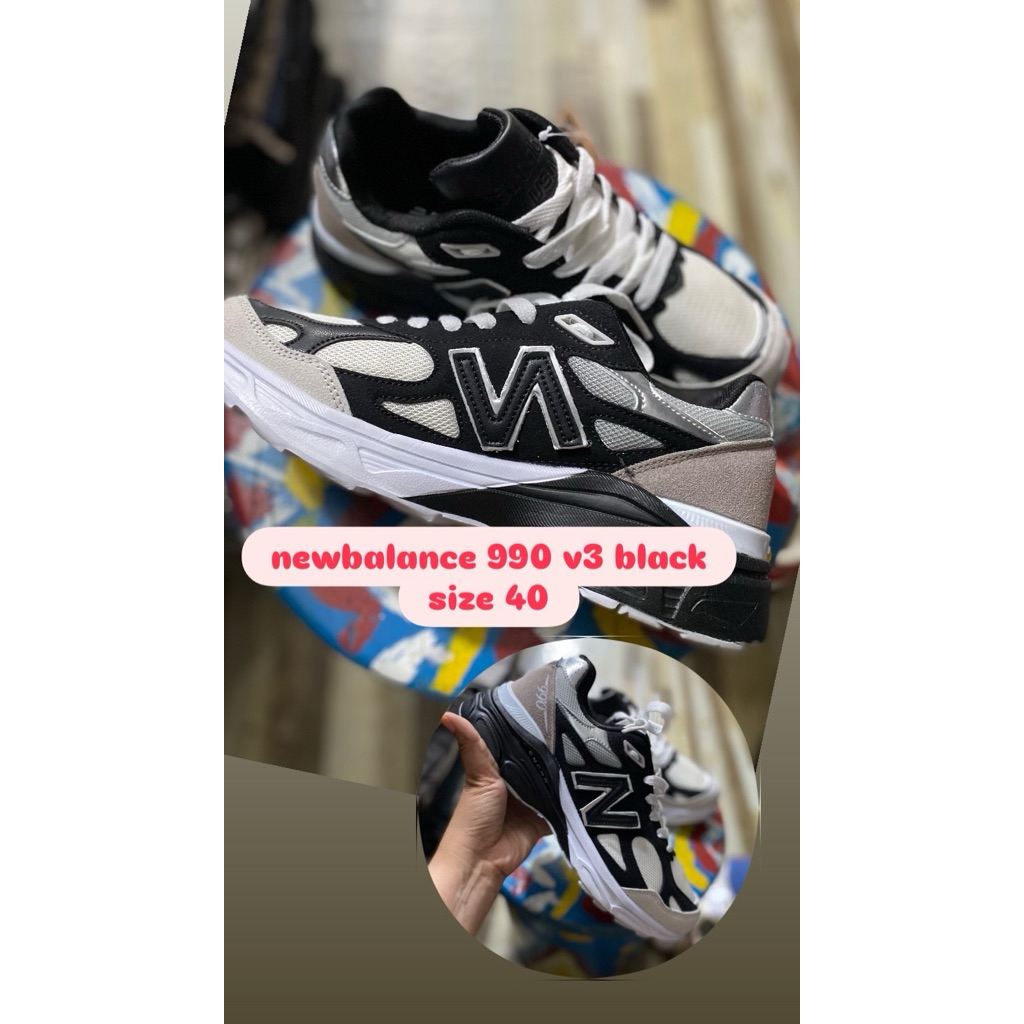 Sepatu dewasa new 990 V3 Black