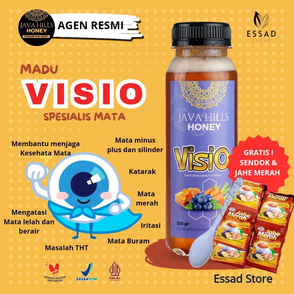 

Madu Visio Java Hills Honey Madu Herbal Javahills Honey Madu Kesehatan Mata Minus Silinder Katarak