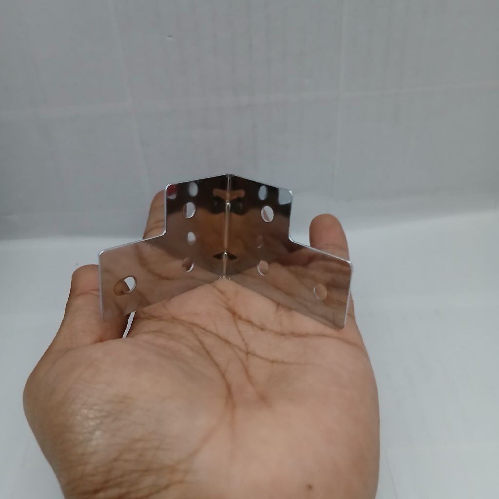 Siku L HardCase B-506 Import / Siku Pojok Box Hardcase warna chrome import