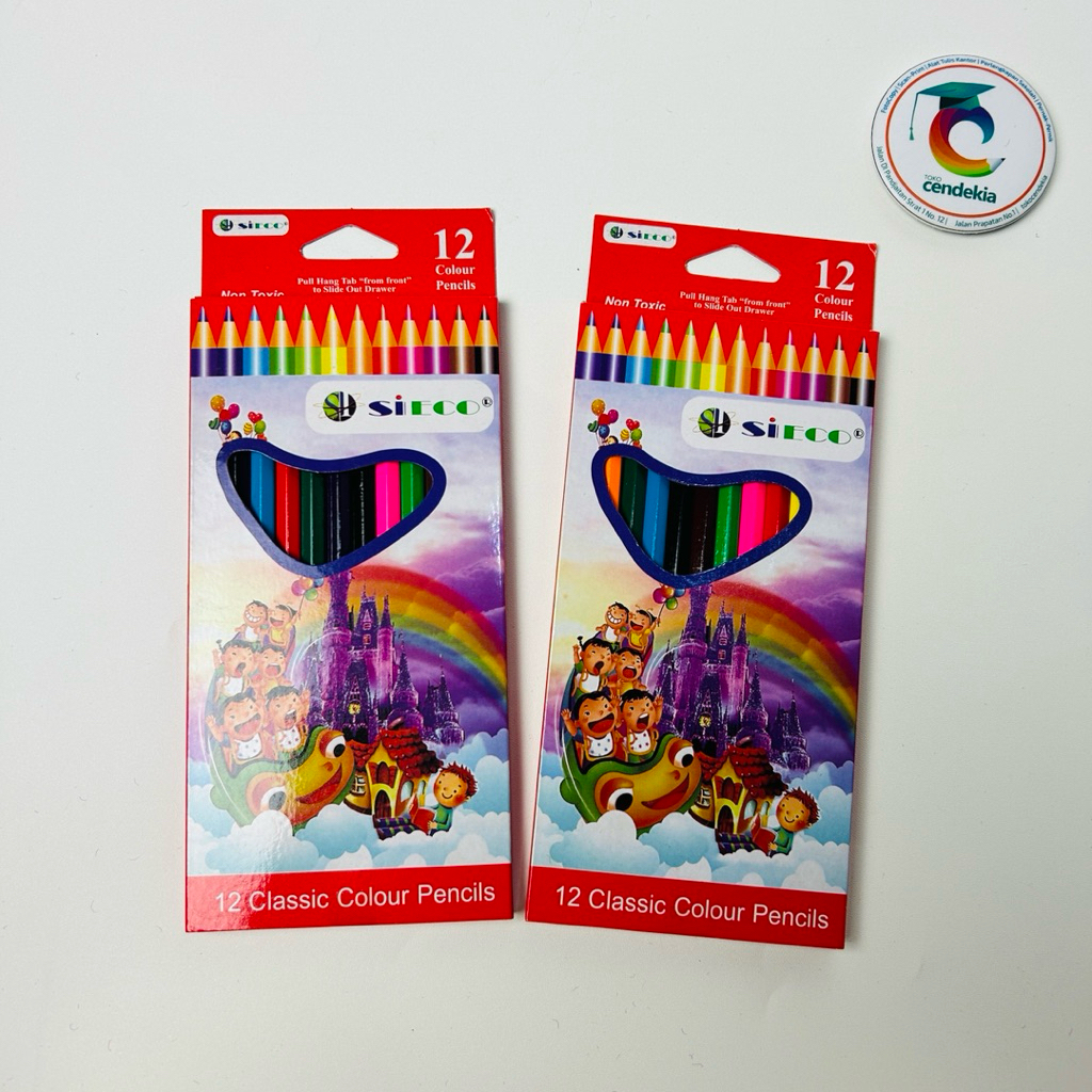 

Pensil Warna SIECO Classic 12 Warna Colored Pencils