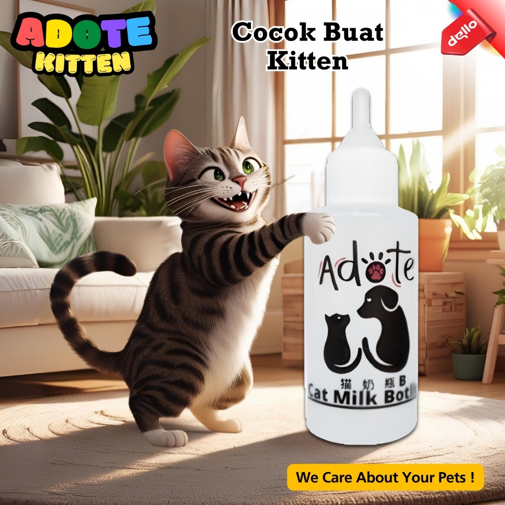 Botol Susu Anak Kucing Baru Lahir Adote DELLO