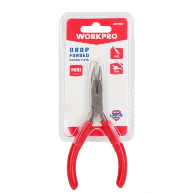 Workpro WP231039  Mini Bent Nose Pliers /(Tang Hidung Bengkok Kecil/Tang Cucut Bengkok/Tang Lancip B