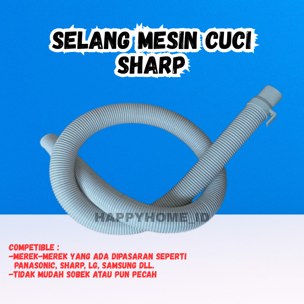 Selang Pembuangan Model Sharp-Drain Mesin Cuci Umum Multi/Sambung