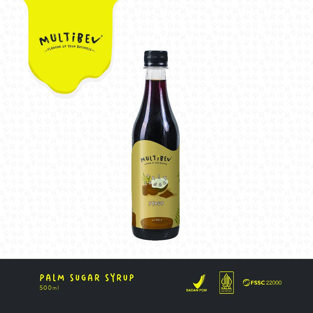 

Multibev Syrup Rasa palm sugar, Sirup Halal Minuman Kekinian ala Kafe gula aren botol pouch