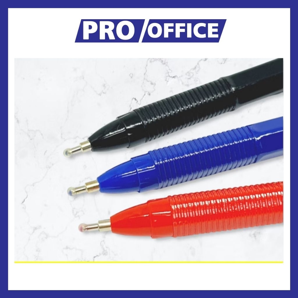 

ProOffice - Pulpen Standard AE7 0.5mm ( hitam,merah,biru ) 12 pcs