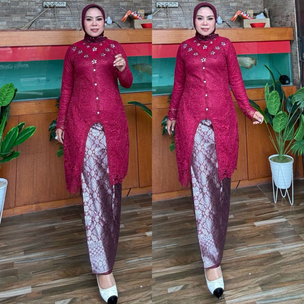 JC. ATASAN KUTU SANJANI ORIGINAL TERBARU PANJANG / Kebaya Modern / Fashion Muslim / Kebaya Pesta / K