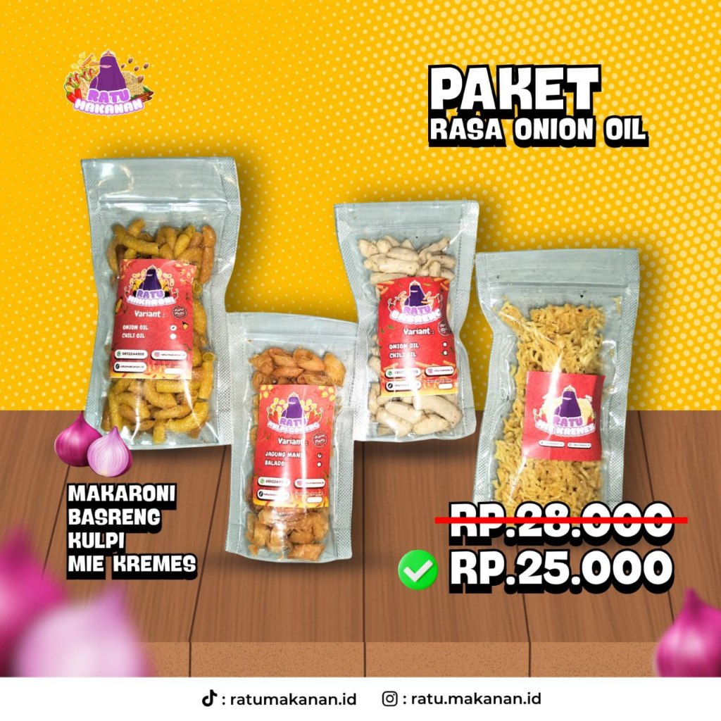 

BASRENG PROMO MURAH MERIAH CAMILAN ANEKA ONION OIL DAUN JERUK MELIMPAH GURIH RENYAH