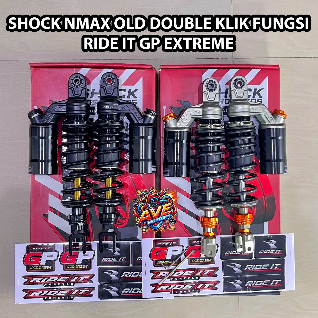 SHOCK RIDE IT GP EXTREME SKOK SHOK BELAKANG DOUBLE KLIK FUNGSI SHOCKBREAKER NMAX N-MAX OLD PCX 150