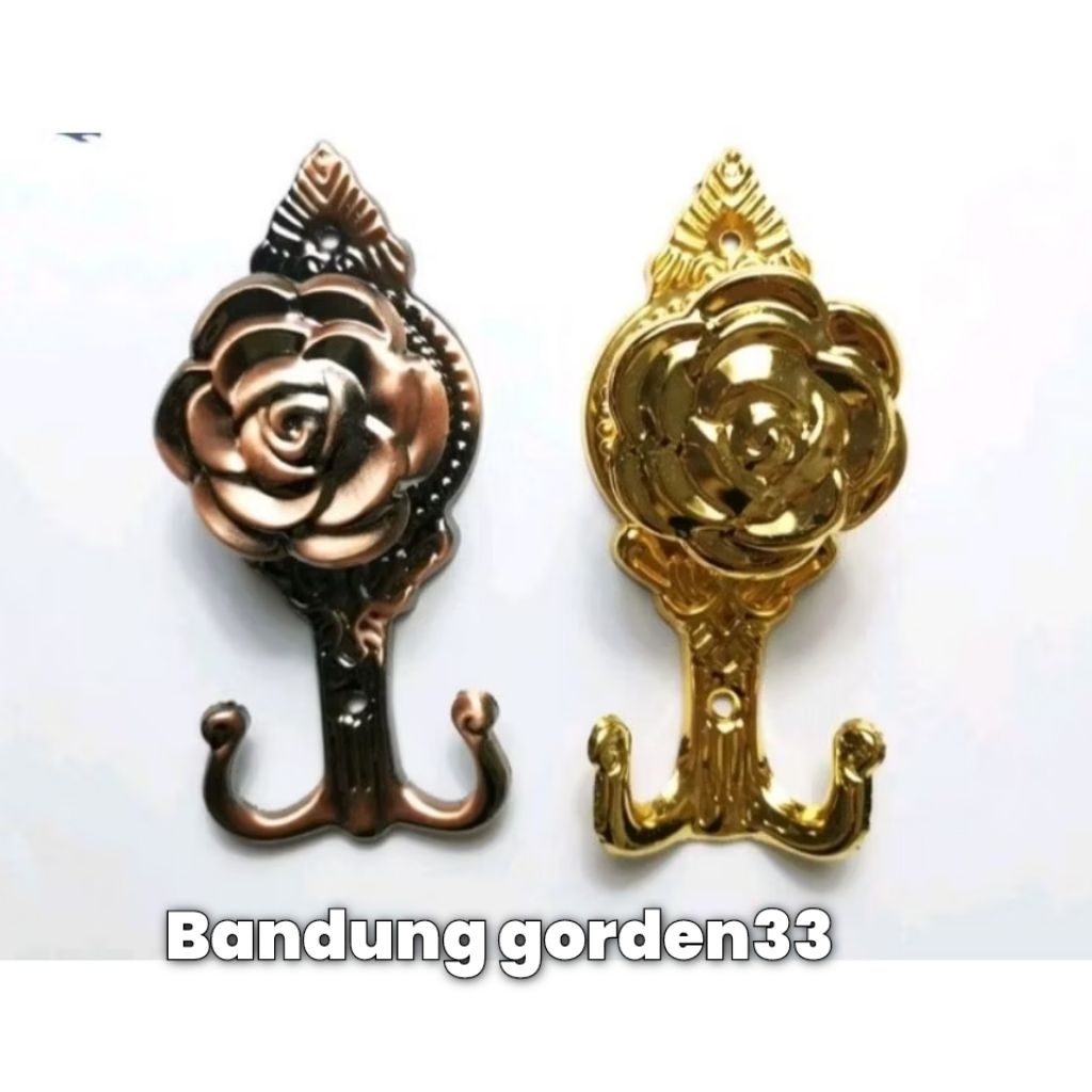hook mawar gorden mewah