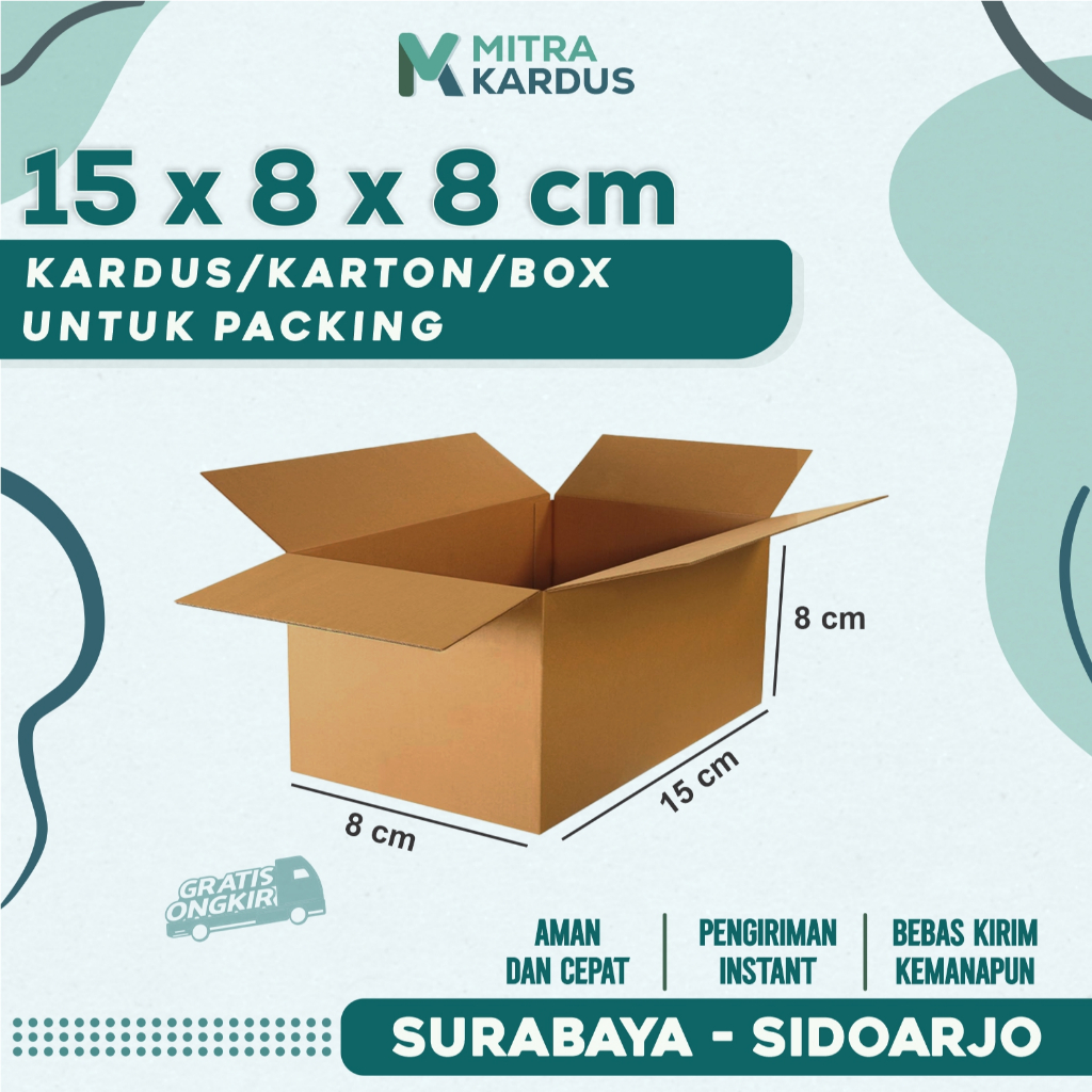 

kardus packing 15x8x8 cm box karton corrugated single wall premium / Box Packing packing online