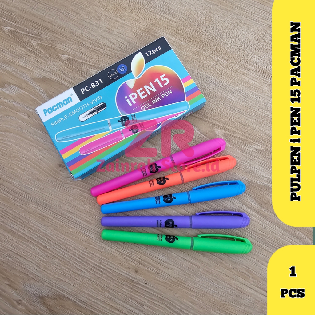 

( 1 PCS ) Pulpen Pen Pacman Ipen Pc 831 0.38mm 12pcs
