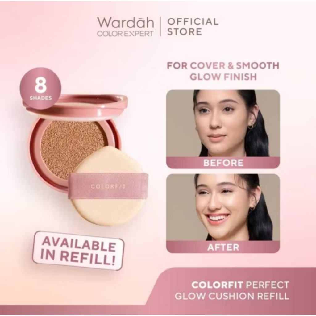 Wardah Colorfit Refill Glow Cushion
