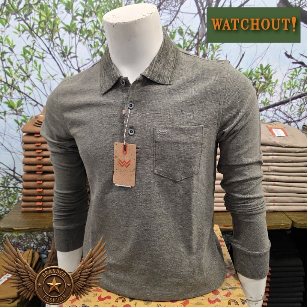 WATCHOUT CASUAL KAOS WANGKI LENGAN PANJANG WK300220011 GREEN