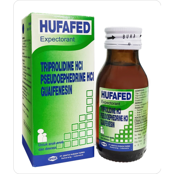 

Hufafed Sirup 60ml Gratia / Untuk meringankan batuk berdahak dan pilek