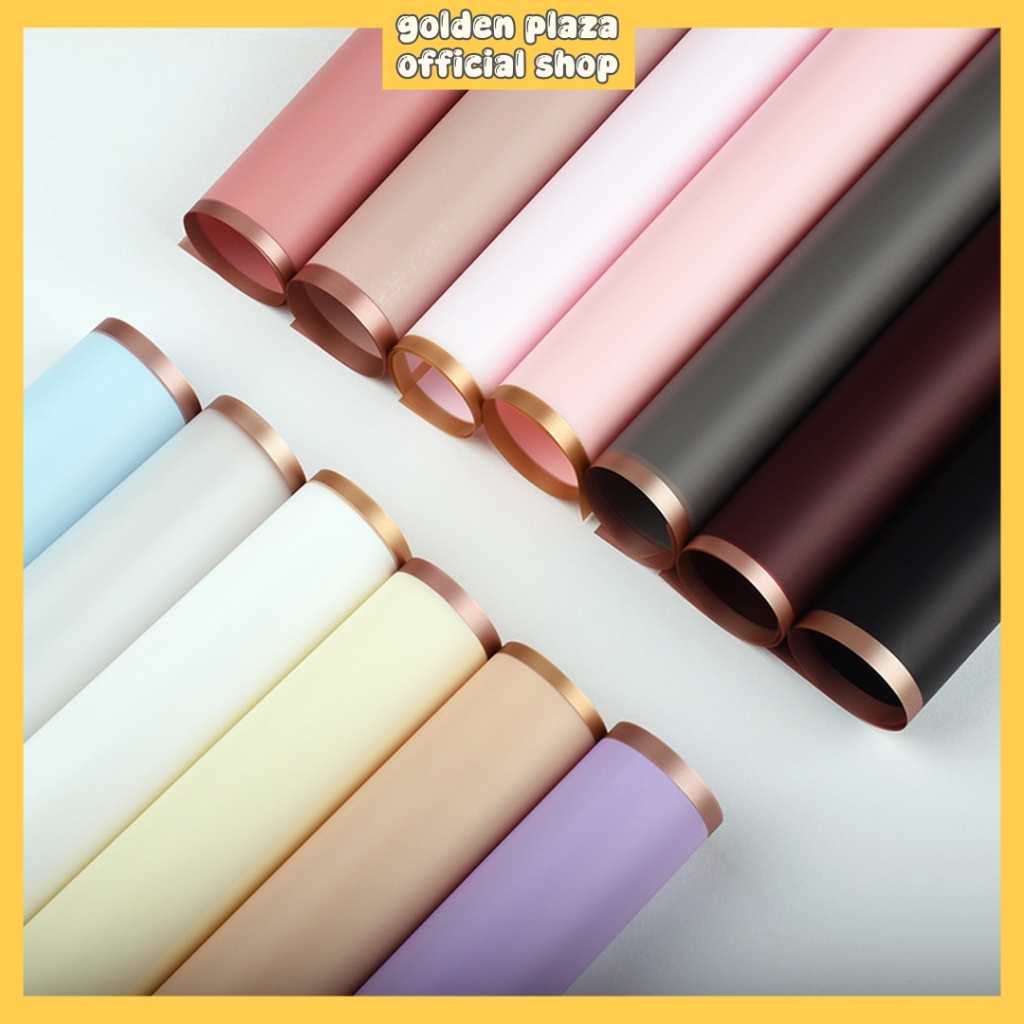 

Kertas Buket Bunga List Gold Flower Wrapping Paper List Gold Tebal Kertas Florist List Gold KB6135