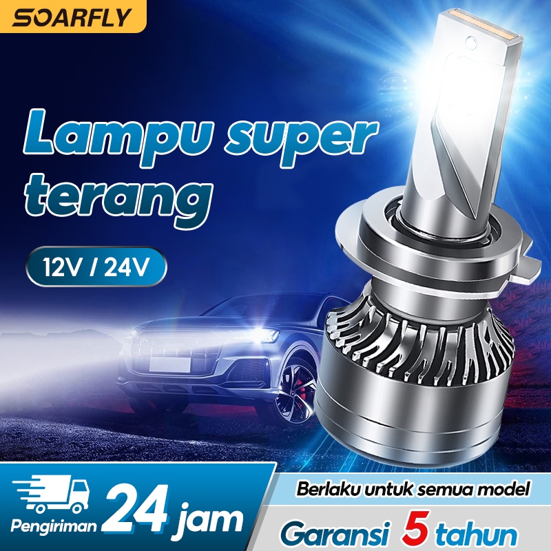 SOARFLY X5 2PCS Lampu Led H4 H11 H8 H16 H9 H1 H7 HB3 HB4 Hir2 Mobil High Power