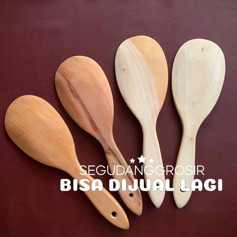CENTONG NASI BESAR / CENTONG NASI KAYU BESAR / CENTONG NASI MURAH BESAR / ENTONG NASI MURAH BESAR