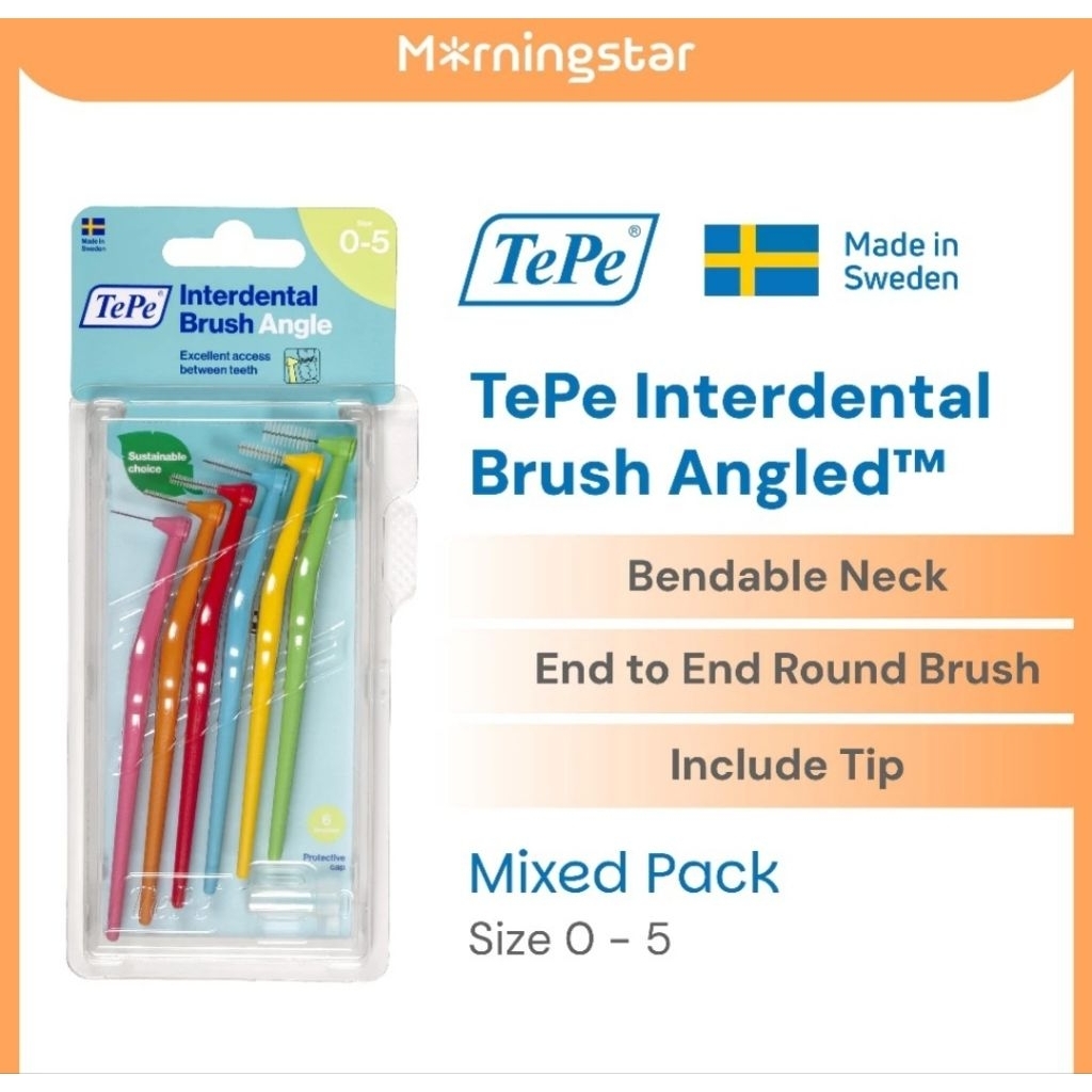 TEPE INTERDENTAL BRUSH ANGLE
