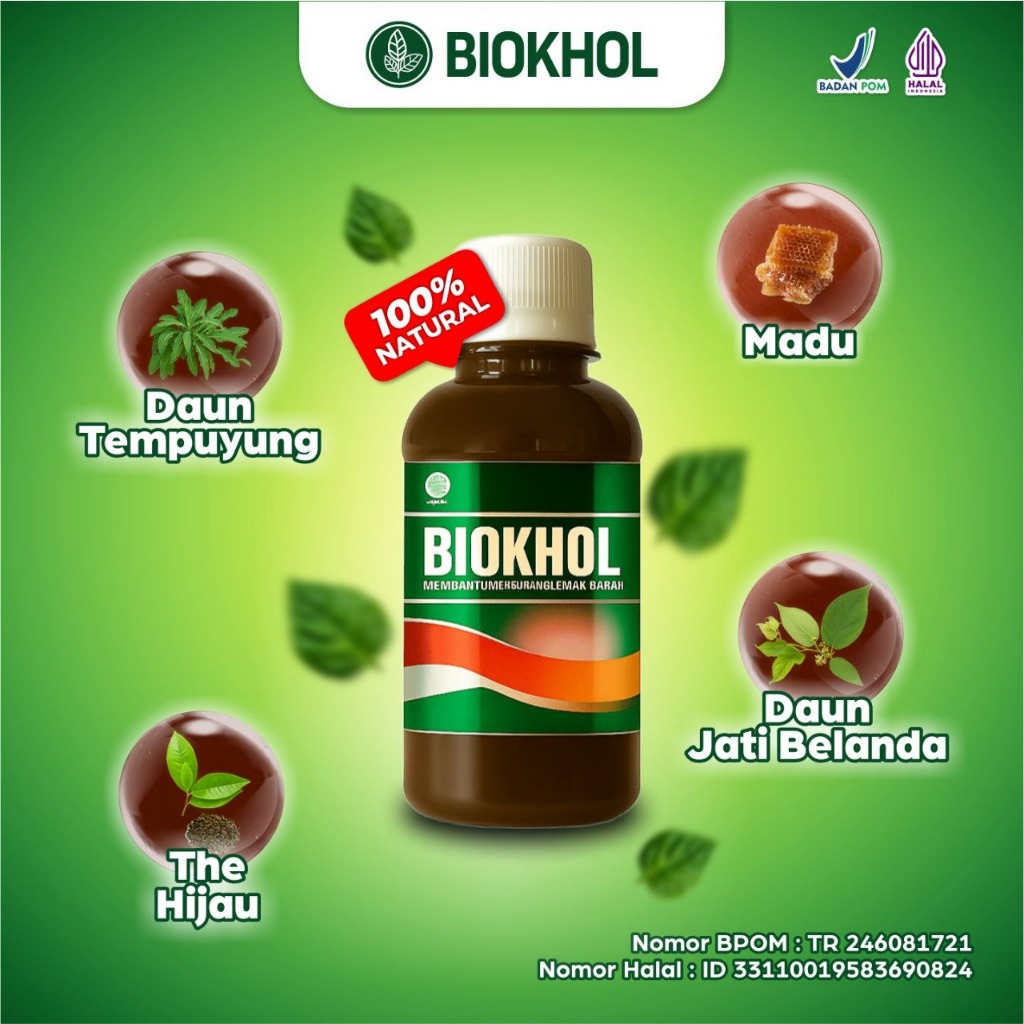 

Biokhol - Obat Herbal untuk Lemak Darah Hipertensi Jaga Kesehatan Jantung