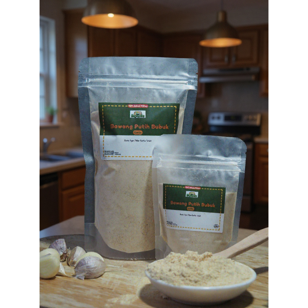 

Bumbu BAWANG PUTIH BUBUK grade A / GARLIC POWDER / Serbuk Bawang Putih / Bawang Putih Premium / Bumbu Premium / Bumbu Dapurku