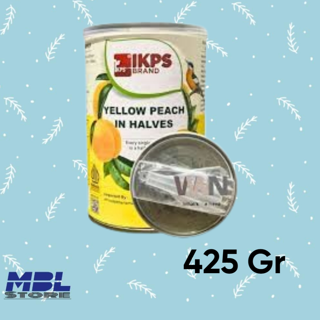 

Yellow peach in halves IKPS peach kuning dalam sirup 425 gr