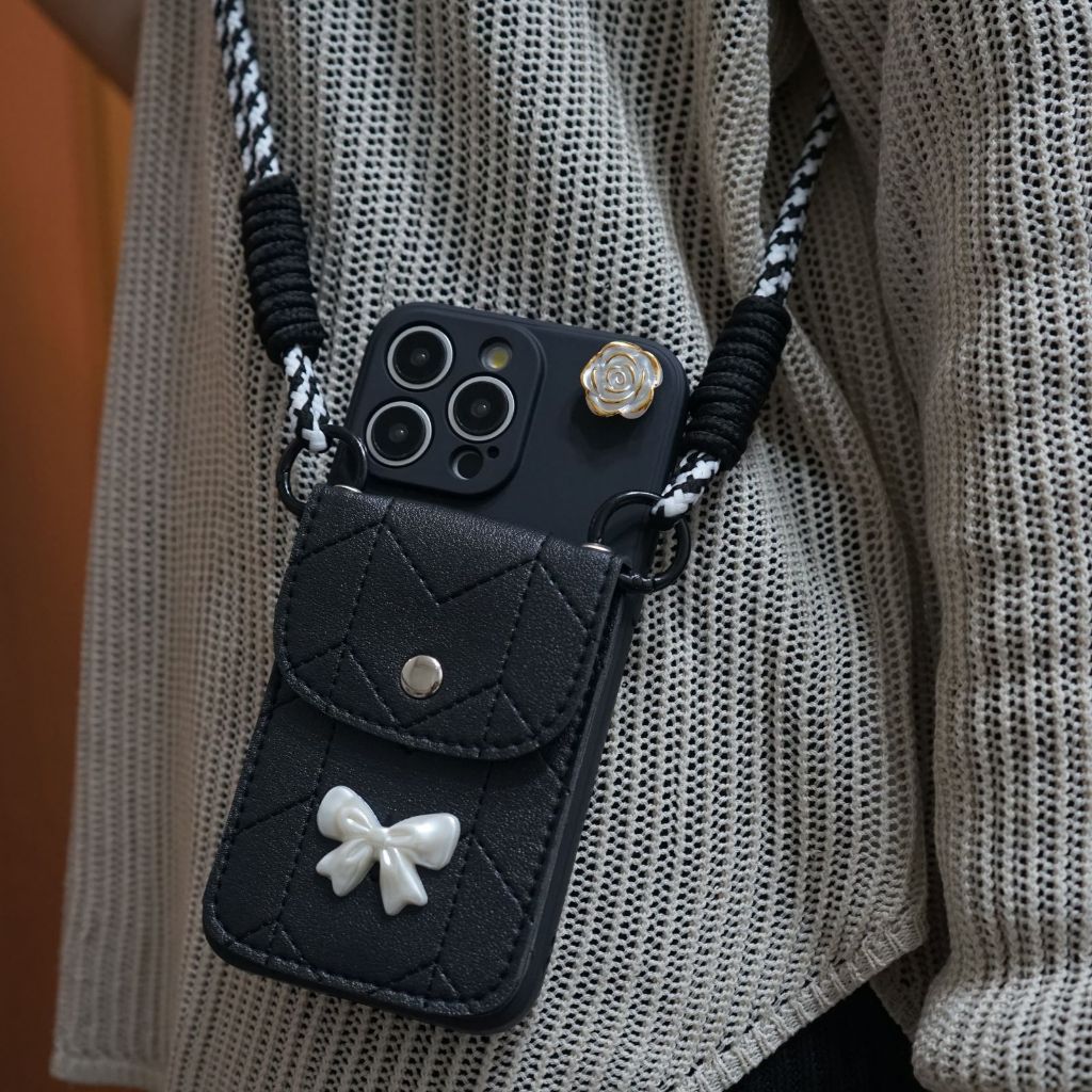 Case Dompet Tali Slingcase Model Bonibag For Vivo - Untuk semua tipe Hp Vivo - Bonibag