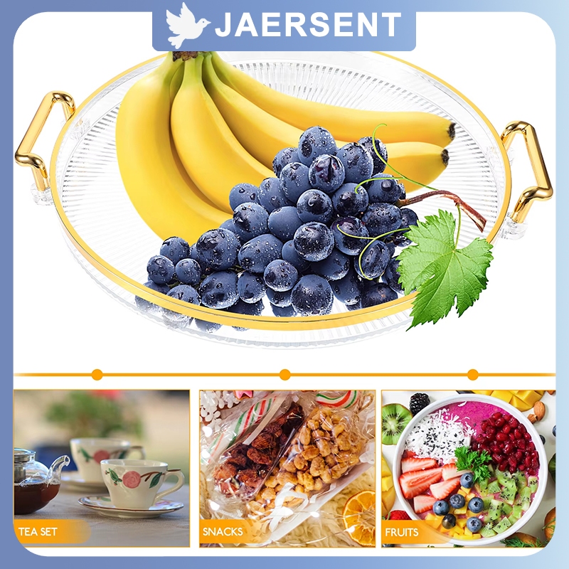 Nampan Set 3pcs/set untuk hiasan meja TudungSaji Nampan Mangkok Aesthetic  Piring Buah Rak Buah Aest