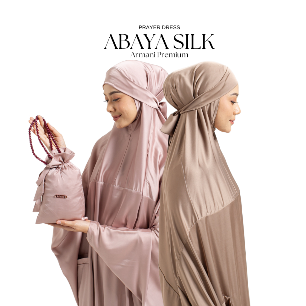 Kalapagi - Mukena Terusan Silk Abaya Kala Mukena Travelling Mukena Dagu Mini