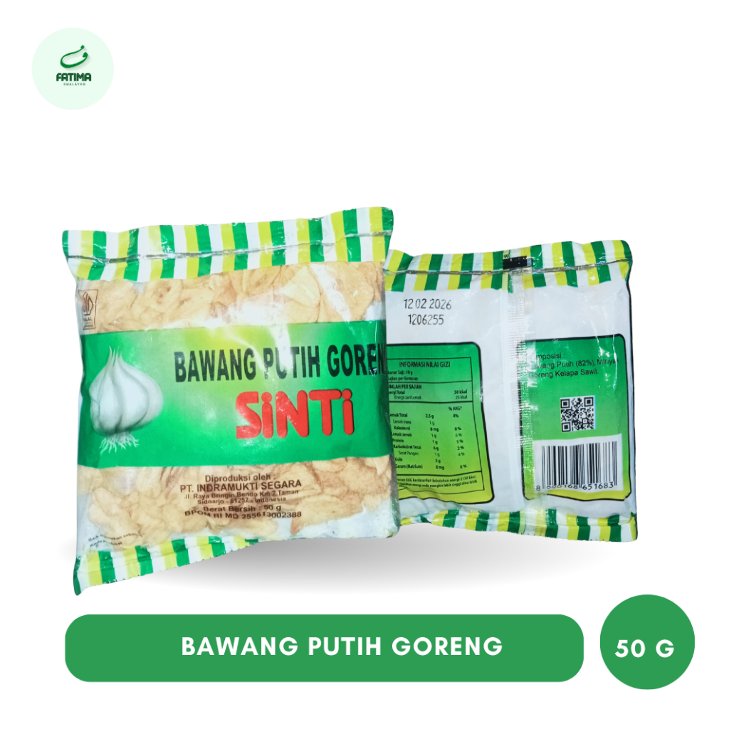 

Bawang Goreng Putih Sinti Kemasan 50g