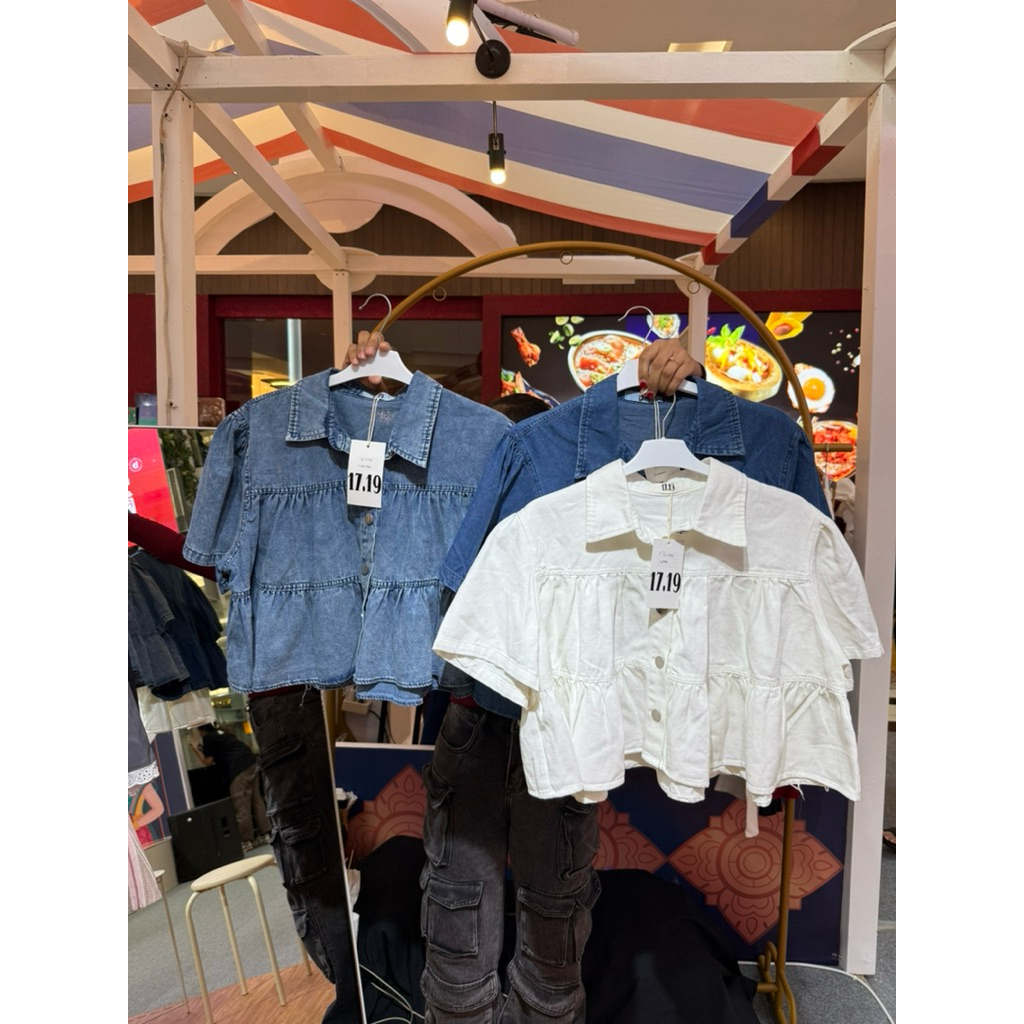 SL290 | KEMEJA DENIM by 17.19 IMPORT BANGKOK | KEMEJA JEANS | KEMEJA IMPORT BANGKOK | KEMEJA JEANS W