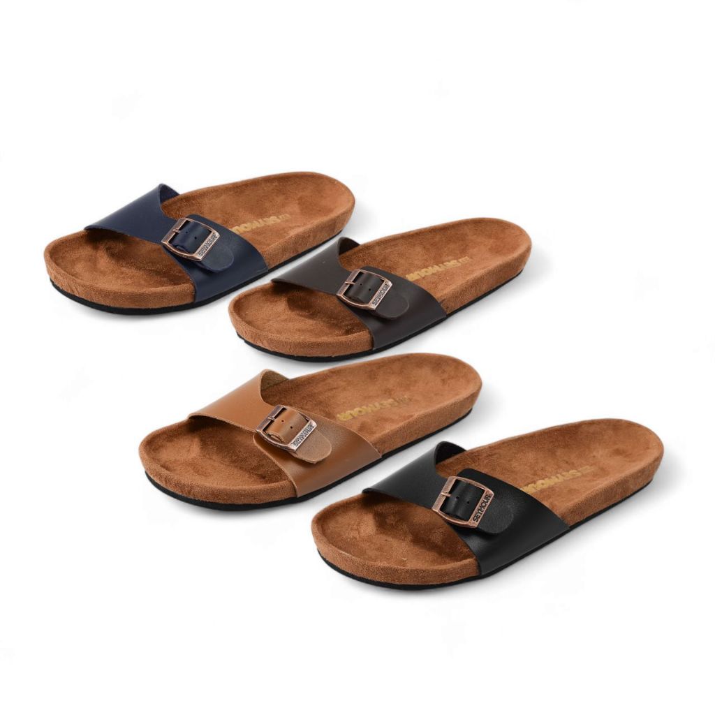 SEYMOUR - Alfa Sandal Flat Kulit Wanita