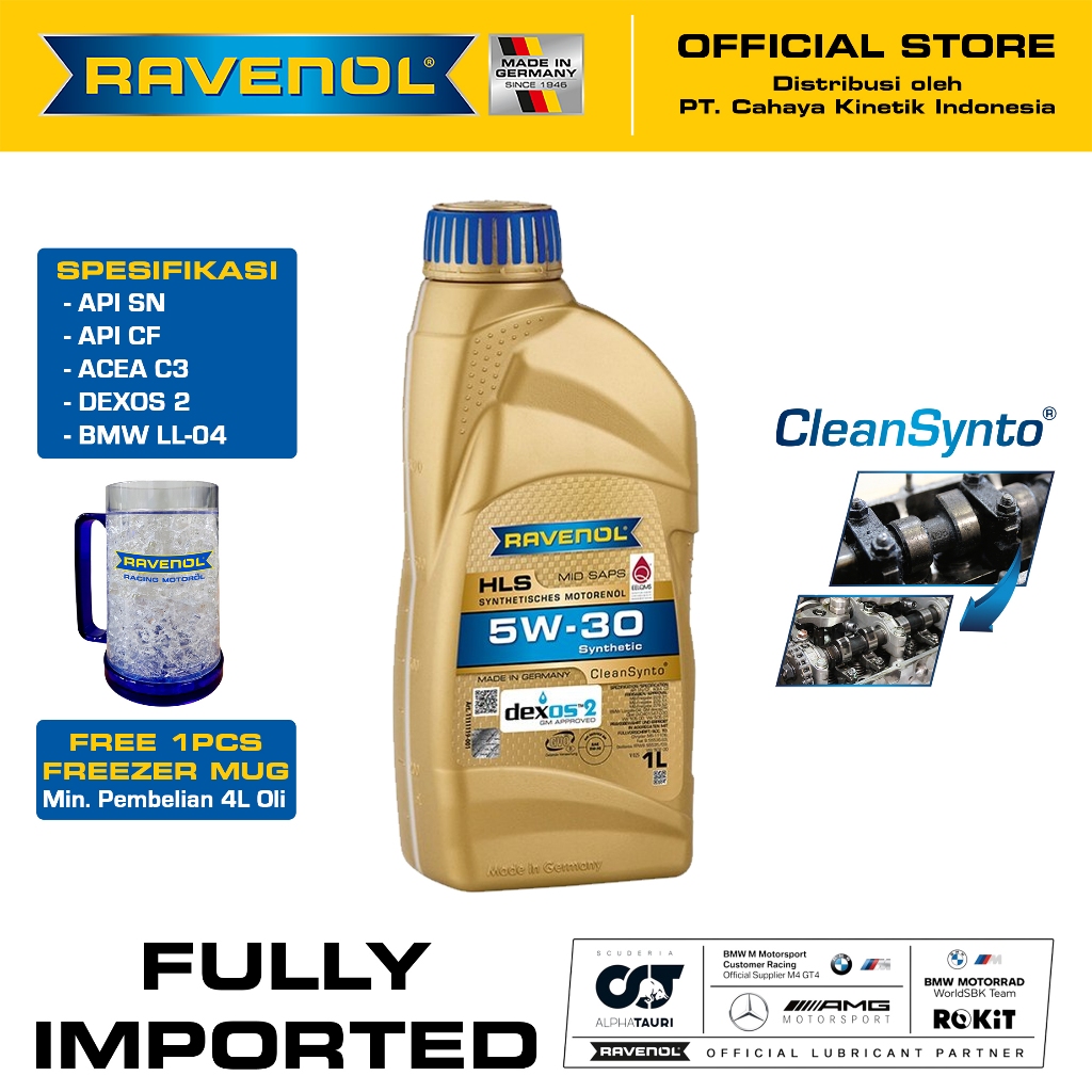 Oli Mobil Ravenol HLS 5W-30 1L (Made in Germany)