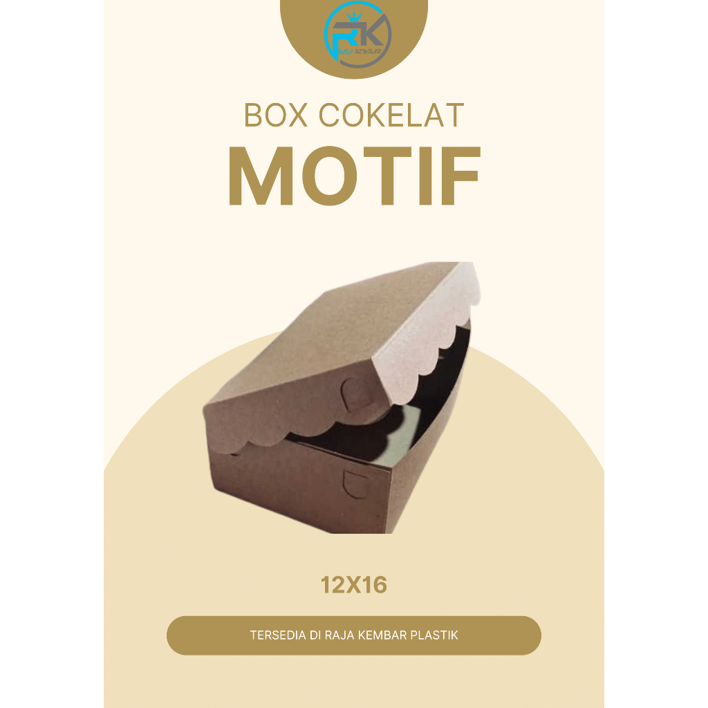 

BOX COKLAT 12X16 MOTIF BOX SNACK