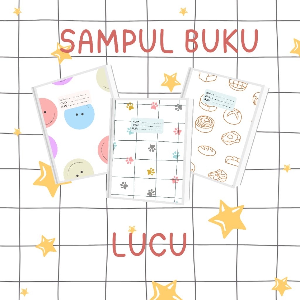 

[TERMURAH] PAPIER - SAMPUL BUKU AESTHETIC MOTIF LUCU | BIGBOSS CAMPUS | SIDU KIKI