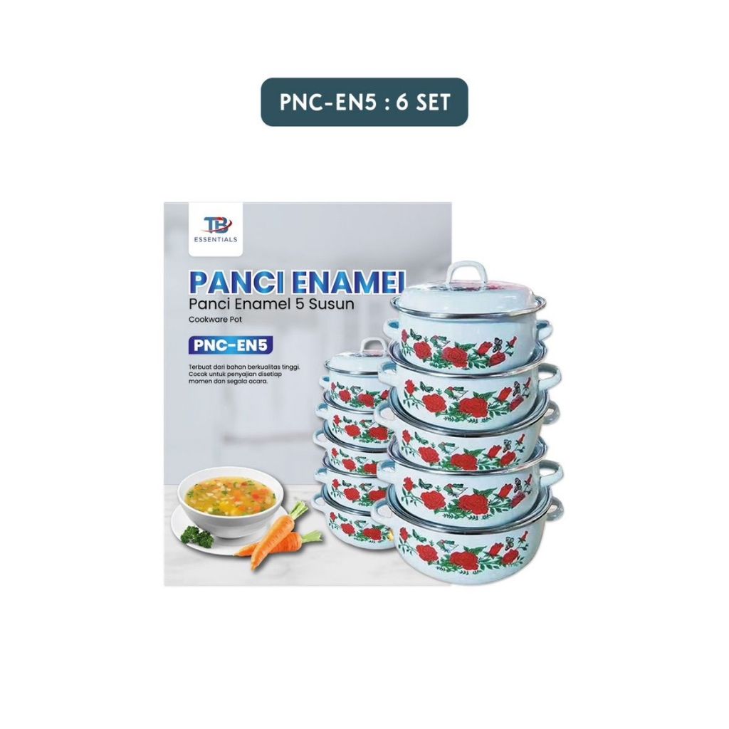 BESTPROMO PANCI ENAMEL SUSUN PANCI 3 & 5 SUSUN PANCI TUTUP KACA ATAU TUTUP ENAMEL ORI TB ESSIANCIAL