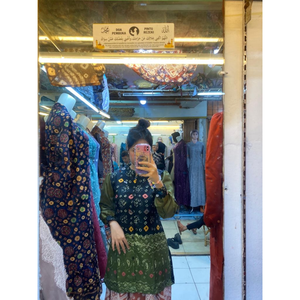 tunik jumputan dolby