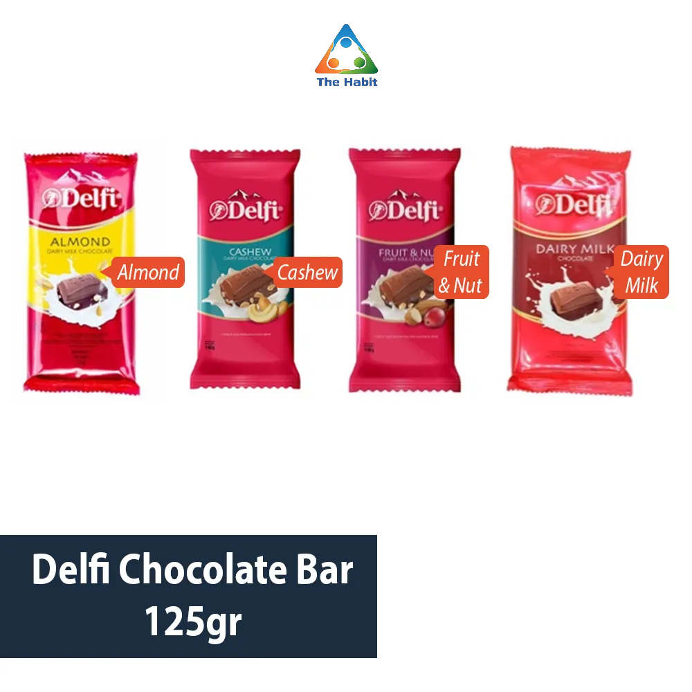 

(The Habit) Delfi Chocolate Bar 125gr / 40 gr