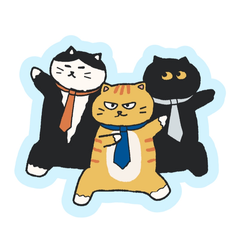 

Asobi - Sticker Die Cut Trio Cat Series