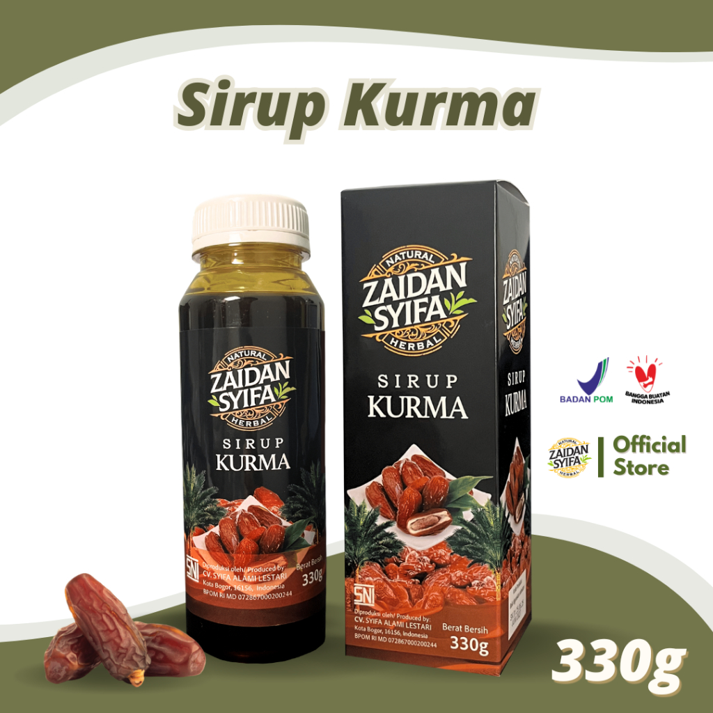 

Sirup kurma Zaidan Syifa untuk menjaga daya tahan tubuh dan pencernaan 330gr