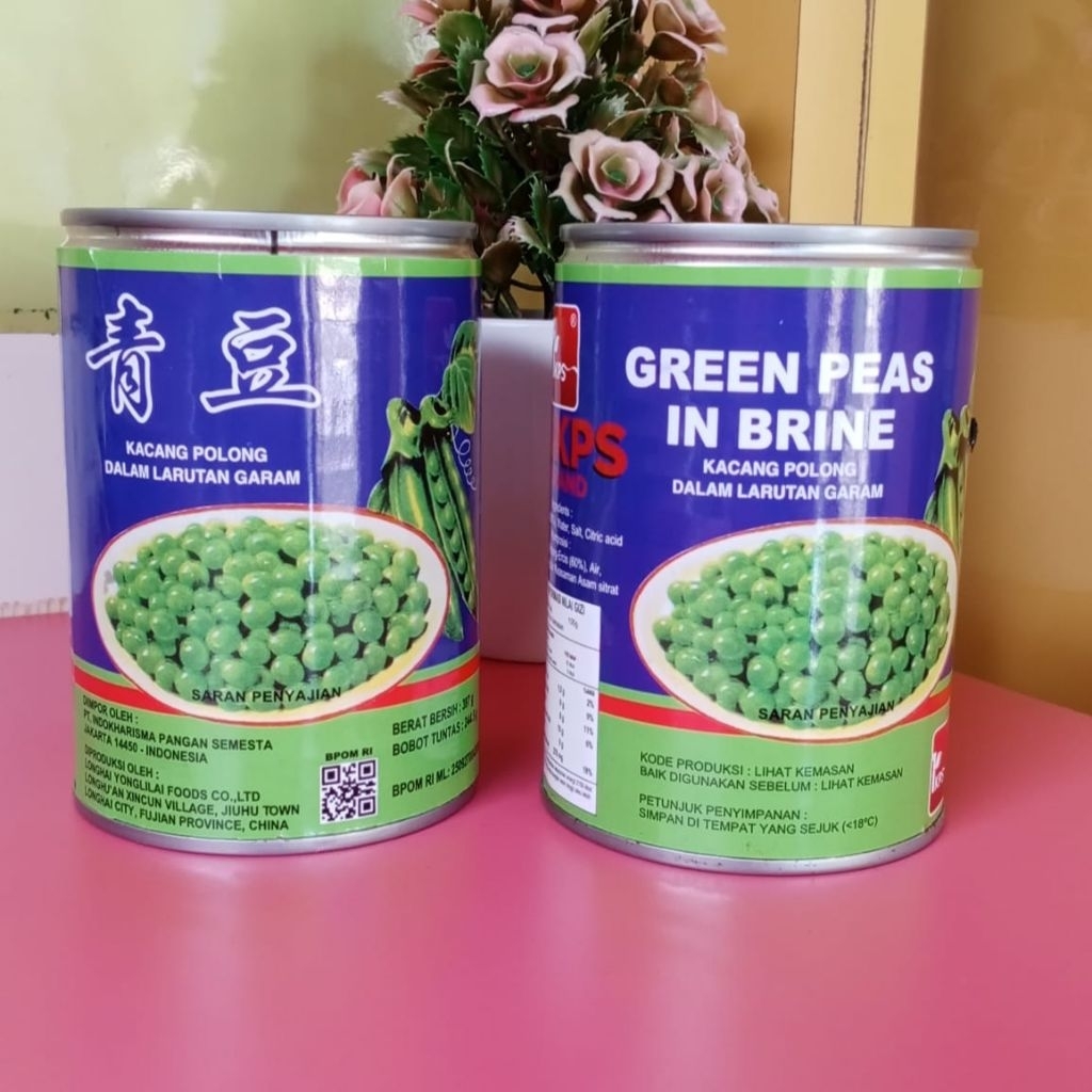 

Green Peas In Brine Kacang Polong Kaleng 397g
