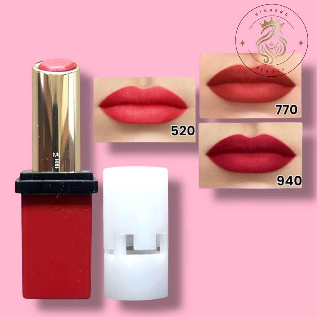 Guerlain Kiss Kiss Tender Matte Lipstick Full Size Tester Tutup Pengganti Putih