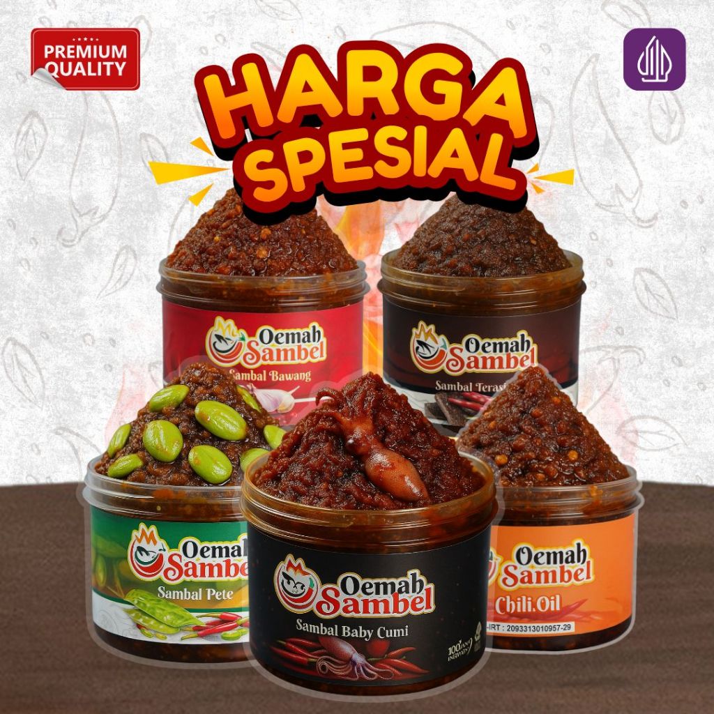 

SAMBAL SEMUA VARIAN RASA 120g (BEST SELLER!!!) - OEMAH SAMBEL
