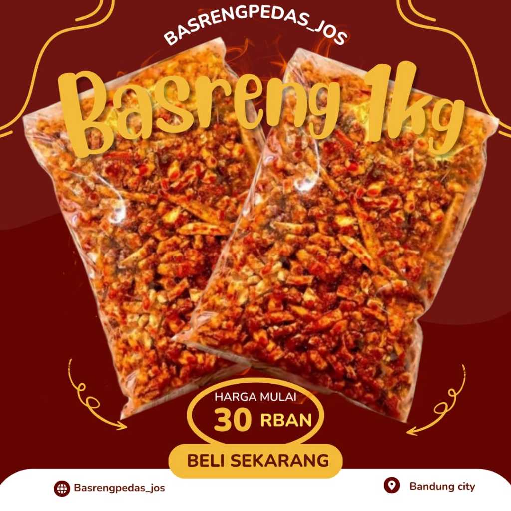 

Baso goreng pedas daun jeruk stik 1kg