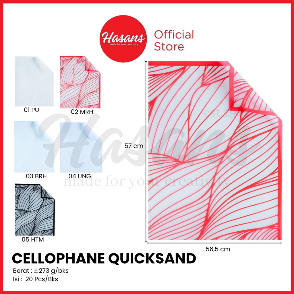 

[20 Lembar] Kertas Buket Bunga Transparan / Plastik Buket Bunga Motif Garis Abstrak / Cellophane Motif Line / Flower Wrapping Paper / Kertas Cellophane Buket Bunga / Cellophane Quicksand