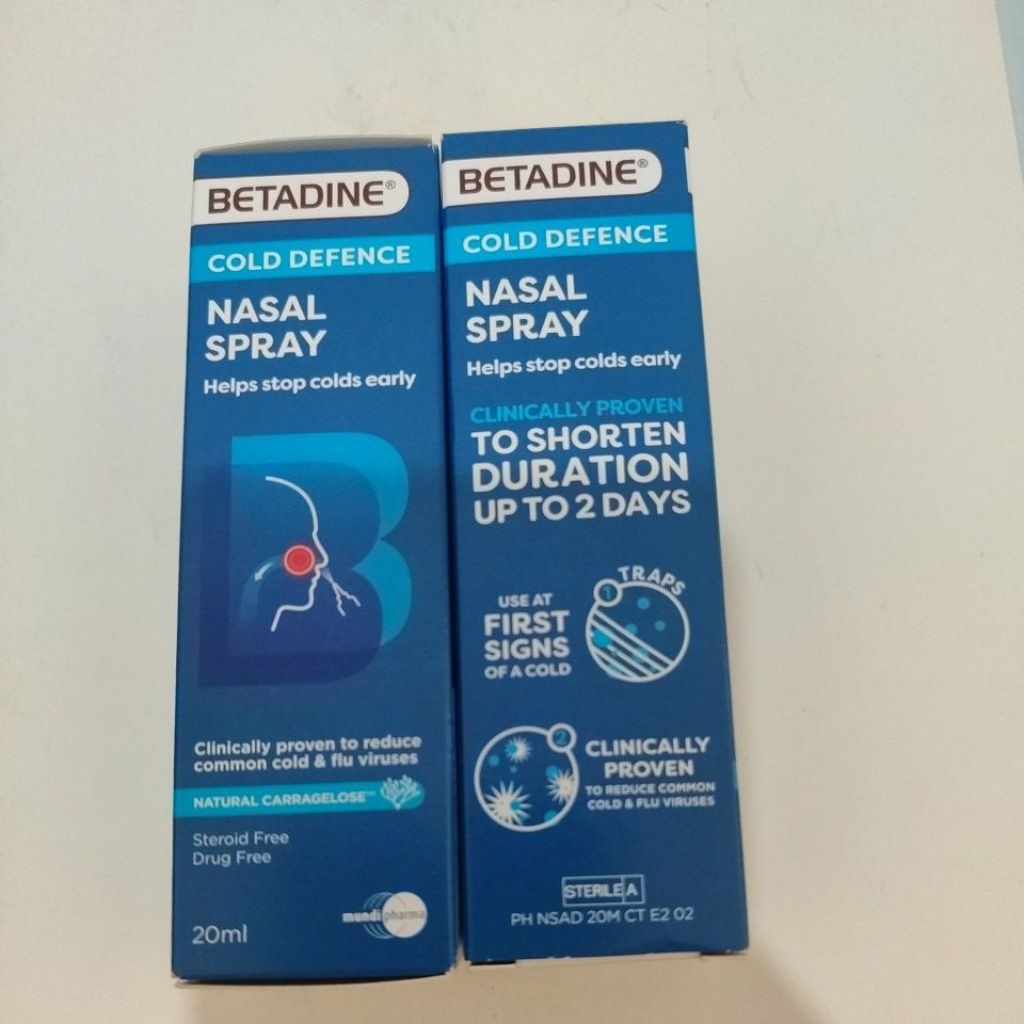 Betadine kids nasal spray, betadine adult nasal spray, betadine kids cold defence