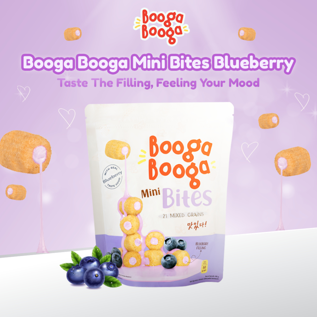 

Booga Booga Mini Bites Blueberry 80gr